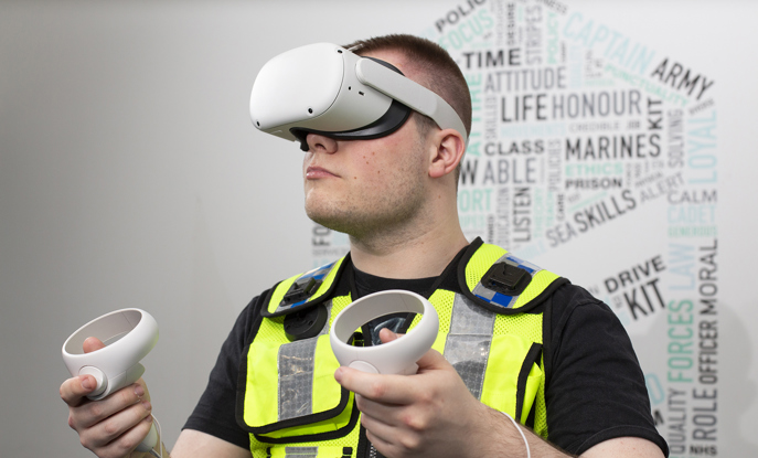 Patrick Using Vr Newcastle College Learners Practice Crime Scene Investigation Skills ...