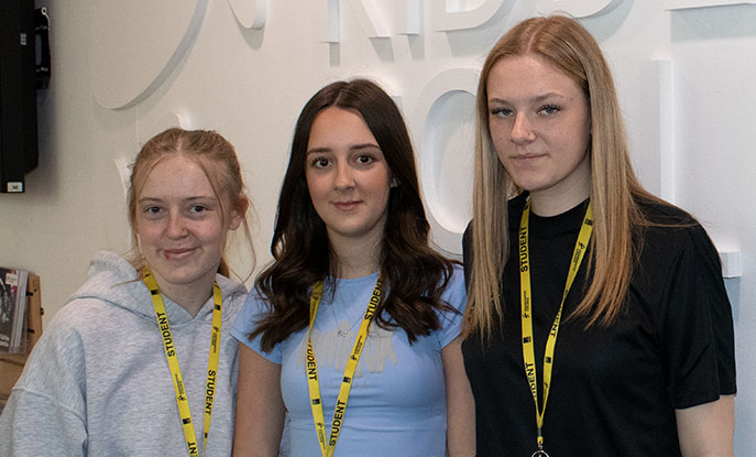 Kassie Martin, Sacha Hart And Immie Evans At College